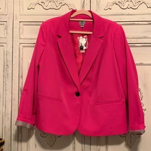 Worthington Woman Bright Pink Blazer
